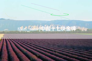 牡丹江中国十七块金牌