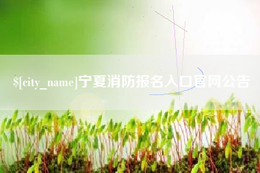 牡丹江宁夏消防报名入口官网公告