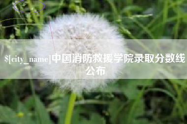 牡丹江中国消防救援学院录取分数线公布