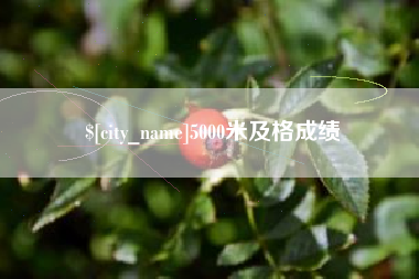 牡丹江5000米及格成绩