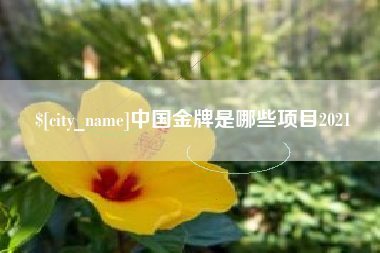 牡丹江中国金牌是哪些项目2021