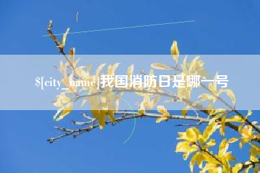 牡丹江我国消防日是哪一号