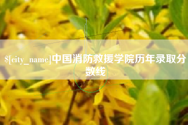 牡丹江中国消防救援学院历年录取分数线
