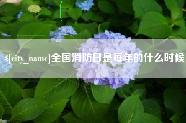 牡丹江全国消防日是每年的什么时候