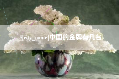 牡丹江中国的金牌有几名