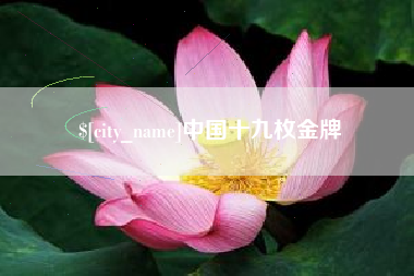 牡丹江中国十九枚金牌