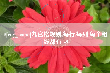 牡丹江九宫格规则,每行,每列,每个粗线都有1-9