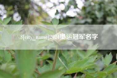 牡丹江2024奥运冠军名字
