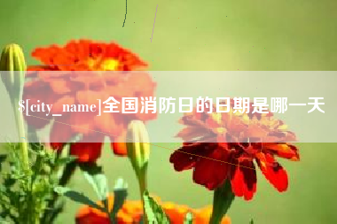 牡丹江全国消防日的日期是哪一天