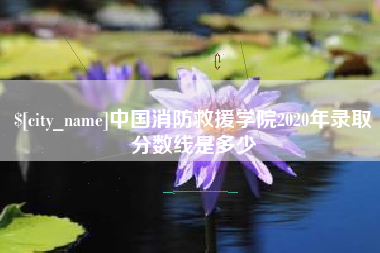 牡丹江中国消防救援学院2020年录取分数线是多少