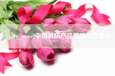 牡丹江中国消防产品质量信息查询