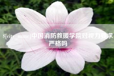 牡丹江中国消防救援学院对视力要求严格吗