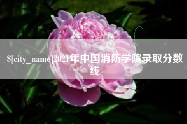 牡丹江2021年中国消防学院录取分数线