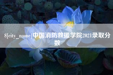 牡丹江中国消防救援学院2021录取分数