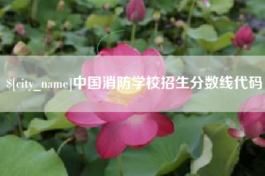 牡丹江中国消防学校招生分数线代码