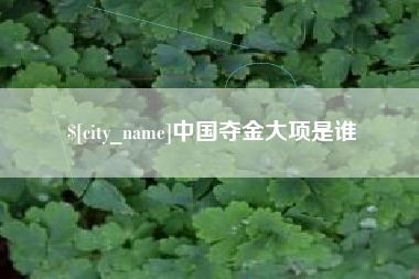 牡丹江中国夺金大项是谁