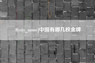 牡丹江中国有哪几枚金牌