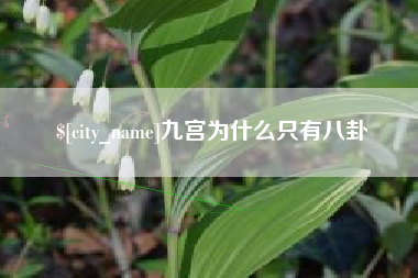 牡丹江九宫为什么只有八卦