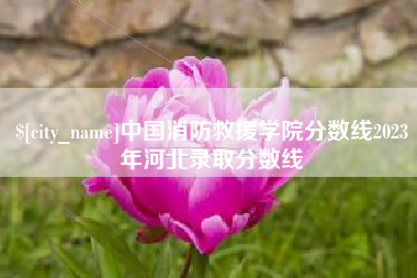 牡丹江中国消防救援学院分数线2023年河北录取分数线