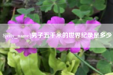 牡丹江男子五千米的世界纪录是多少