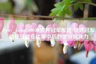 牡丹江5000米世界冠军配速-世界冠军们往往能在比赛中巧妙地分配体力