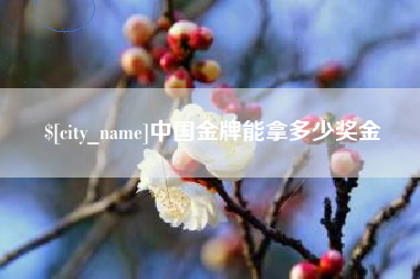 牡丹江中国金牌能拿多少奖金
