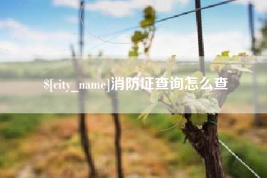 牡丹江消防证查询怎么查