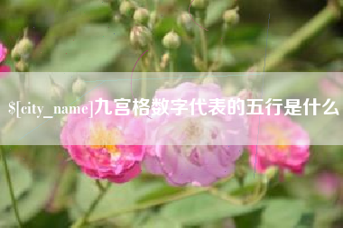 牡丹江九宫格数字代表的五行是什么