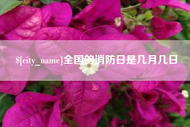 牡丹江全国的消防日是几月几日