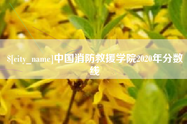牡丹江中国消防救援学院2020年分数线